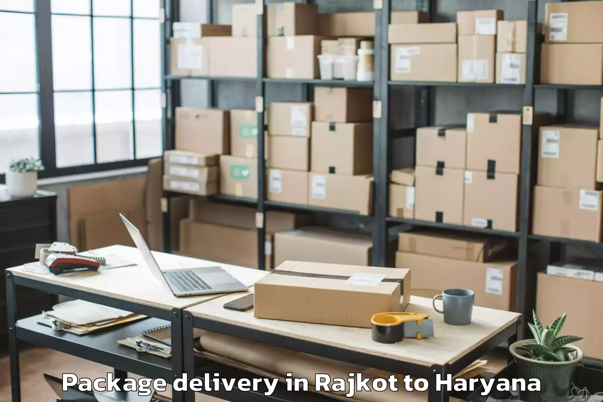 Book Rajkot to Nilokheri Package Delivery